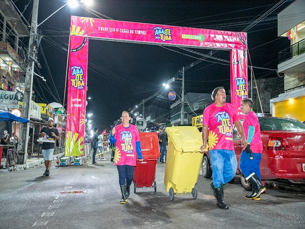 Carnaval Abaetetuba 2024: planejamento garantiu eficácia do serviço de limpeza e coleta seletiva no corredor da folia