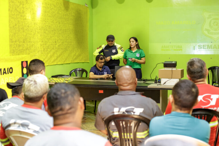 Maio Amarelo em Abaetetuba: Motoristas de transportadora recebem orientação sobre segurança no trânsito